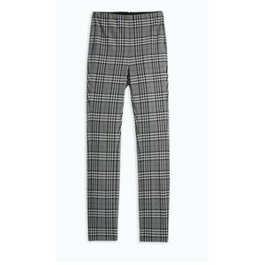 rag & bone Dark Gray Check Simone Plaid Pant High Rise Cropped Stretch Women's 4